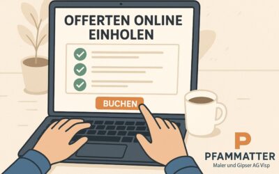 Malerofferte online einholen, Fixpreis, Termin bekannt geben und sofort buchen.