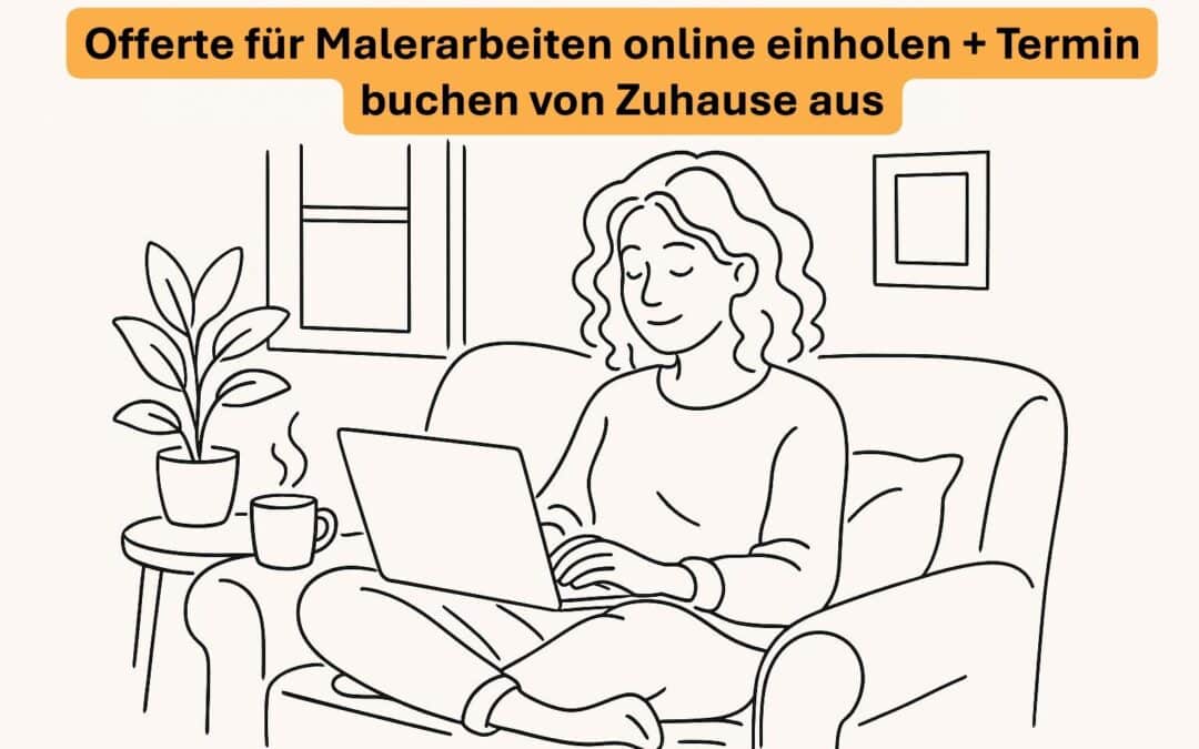 Angebot für Malerarbeiten online einholen zum Fixpreis Wunschtermin buchen und bestellen